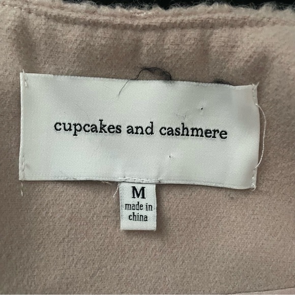 Cupcakes and Cashmere Light Blush Pink Overcoat Long Coat Sise Medium - Picture 11 of 11